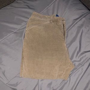 women’s tan corduroy pants